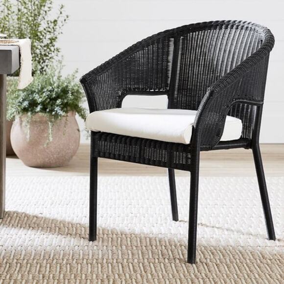 Pottery Barn New without tags Palmetto Arm Chair Cushion Cover Ivory Cream - Picture 1 of 8